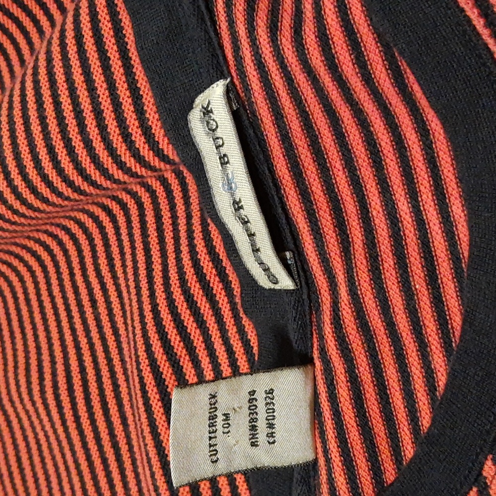 Vintage Men's Cutter & Buck 100% Cotton Pinstripe Pocket Tee PTP22" Mod M/VTG XL - Picture 9 of 14